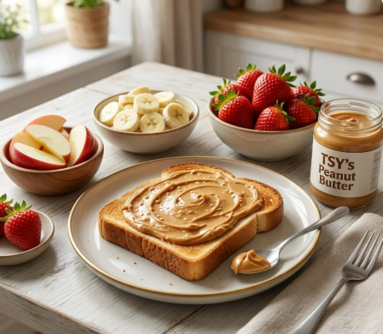 Peanut Butter with Fresh Fruits