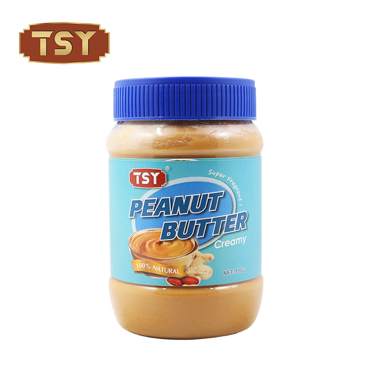 510g Plastic Bottle Affordable Healthy Creamy Peanut Butter for Dessert